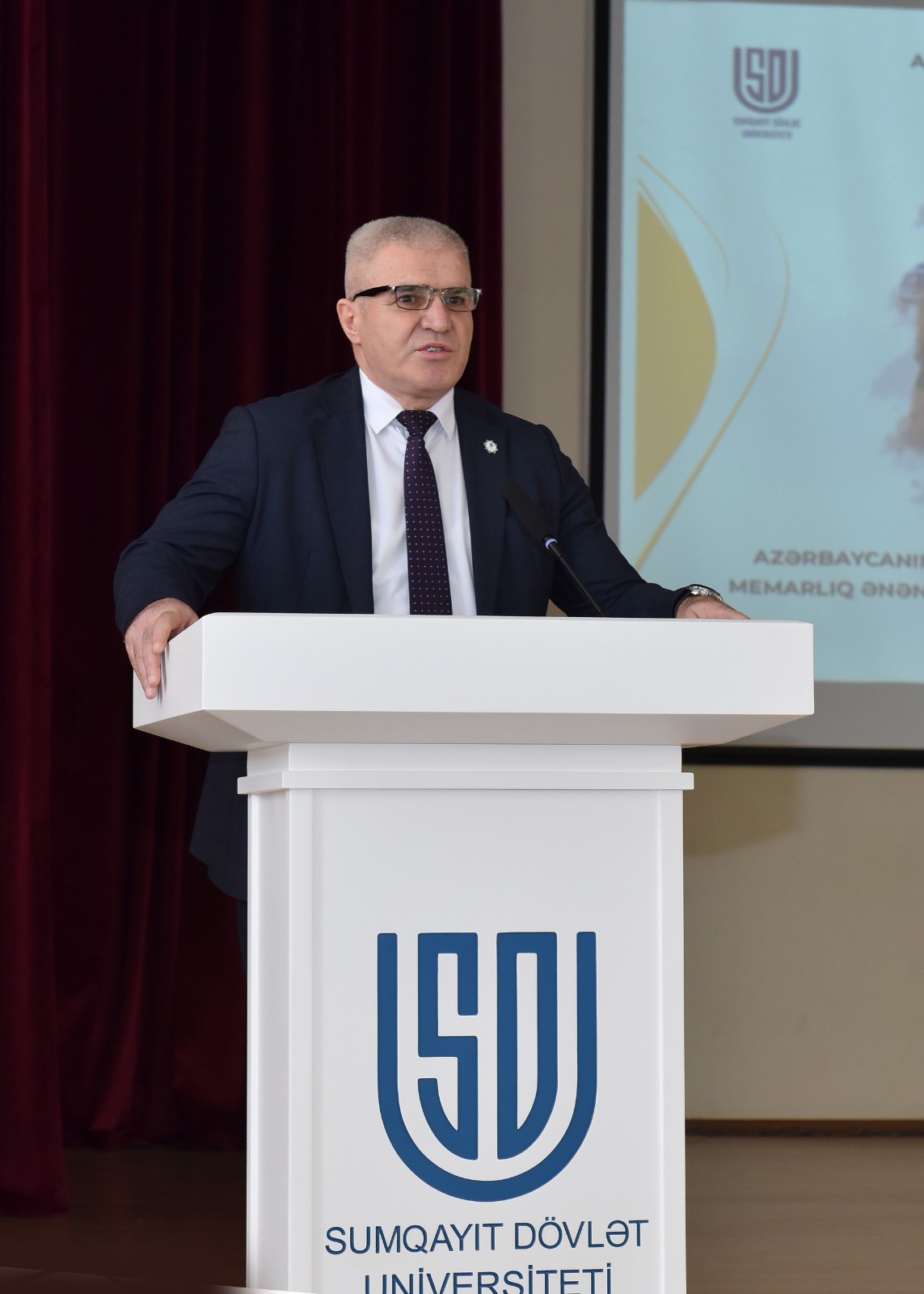 Sumqayıtda “Şəhərsalma və Memarlıq İli”nə həsr olunmuş konfrans keçirilib - FOTOLAR